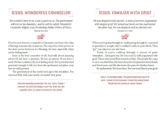 3 Minutes with Jesus: 180 Devotions for Women - Devotionals pages book