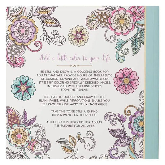 Be Still & Know Adult Coloring Book - Coloring Books adult book