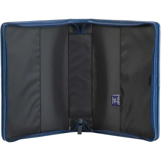 Bless The Lord Bible Cover - Bible Covers open blue zippered binder
