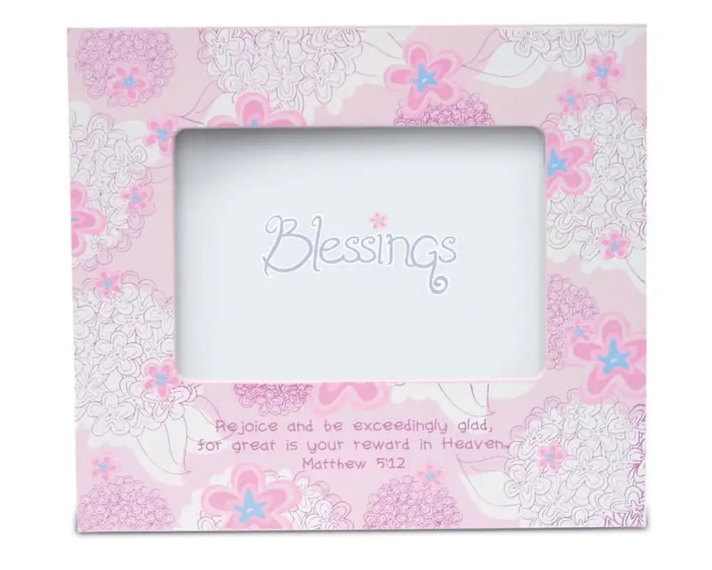 Blessings Pink Wooden Photo Frame - Picture Frames