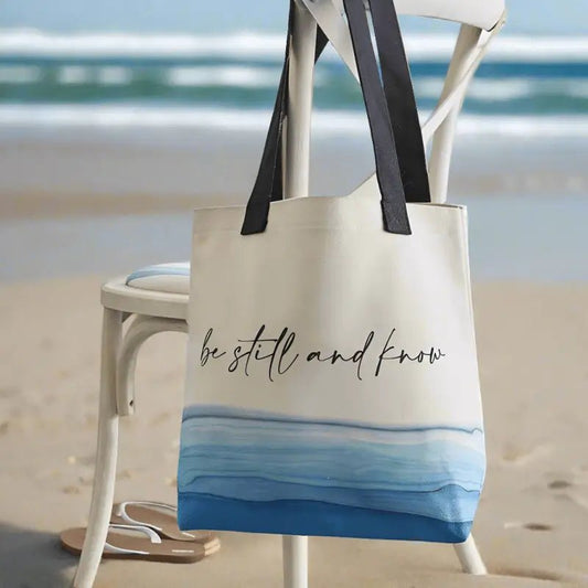 Canvas Tote - Be Still - Purses