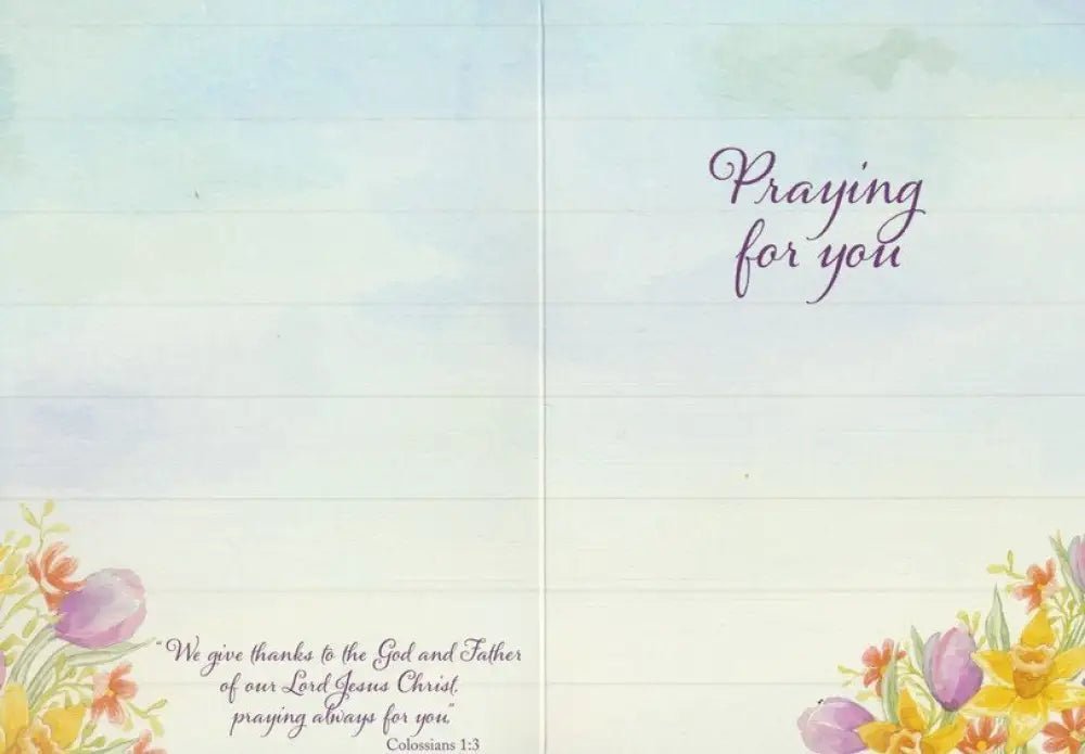 Christian Sympathy-Flower Mason Jar Boxed Cards - Greeting Cards card interior