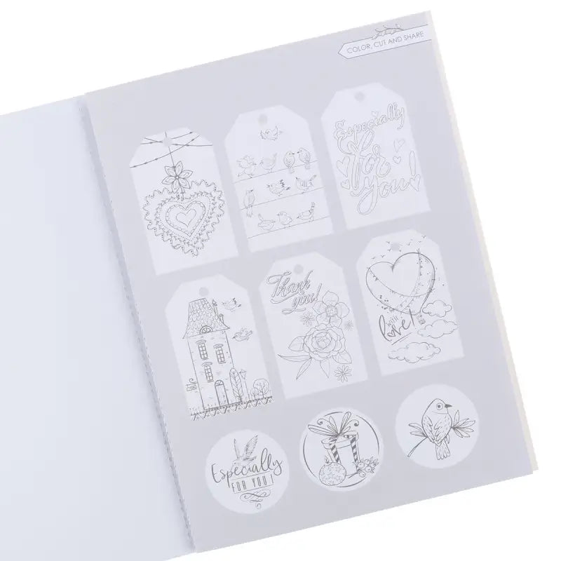 Color the Words of Jesus Coloring Book - Coloring Books book page tag circle designs