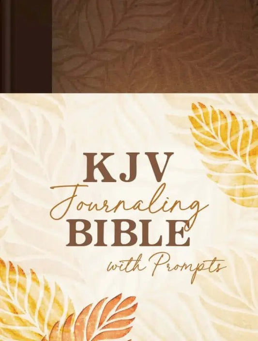 Copper Leaf KJV Journaling Bible With Prompts - Bibles kjv bible