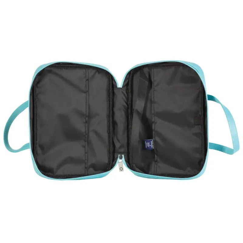 Dicksons In Christ Alone Hawaiian Floral Bible Cover - Bible Covers open turquoise bible cover