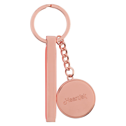 Embrace The Journey Orange Blossoms Rose Gold Key Ring | Keychains | 2