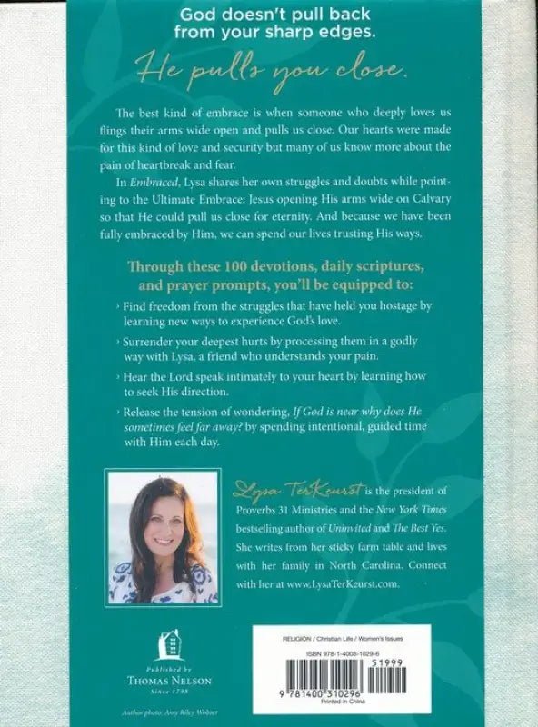 Embraced: 100 Devotions to Know God Is Holding You Close - Devotionals