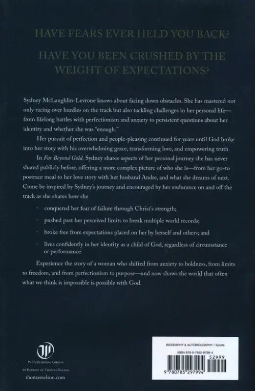 Far Beyond Gold: Running from Fear to Faith - Non-Fiction