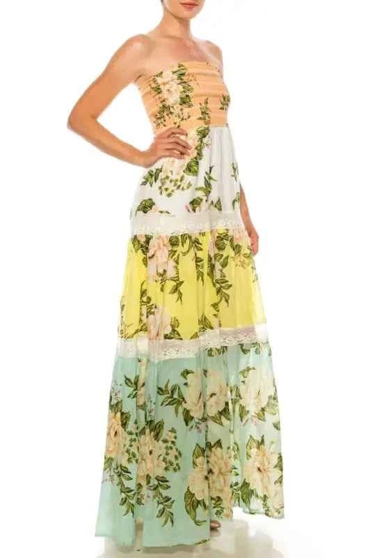 Floral Patchwork Dress