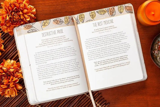 For I Know the Plans Faux Leather Devotional - Devotionals open journal inspirational text