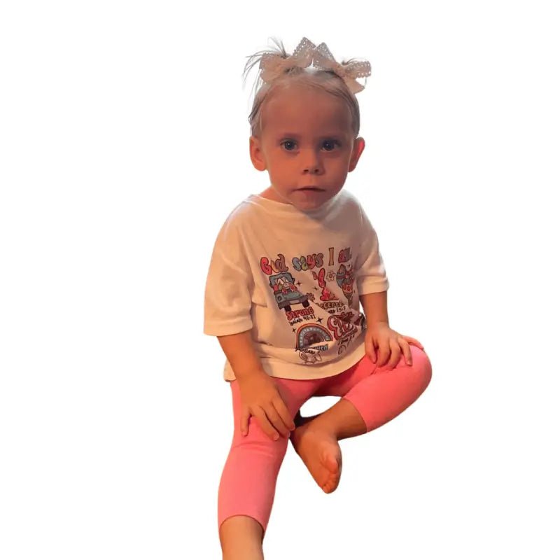 God Says I am Girls T-Shirt - Girl’s T-Shirts