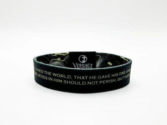 Gold Vein - John 3:16 Wristband - Wristbands
