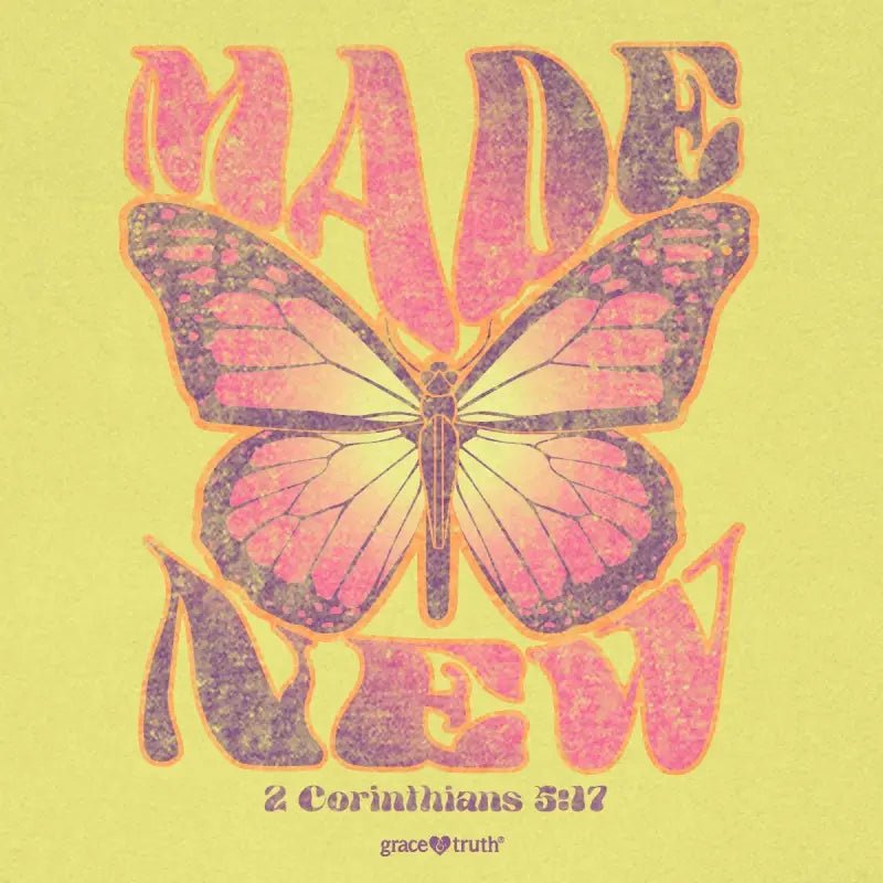 grace & truth Womens T-Shirt Made New Butterfly - Women’s T-Shirts