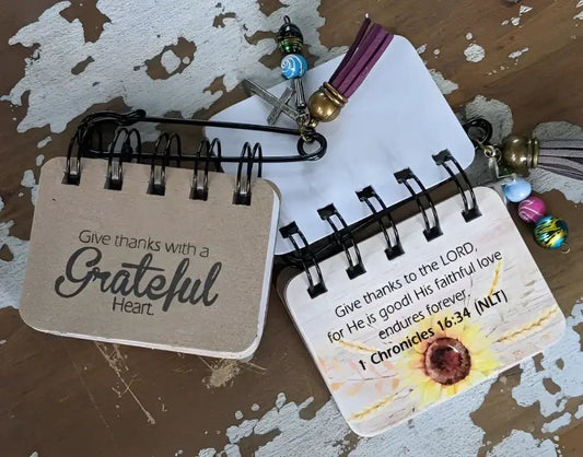 Grateful Flip - Scripture Flips two spiral-bound notebooks religious text