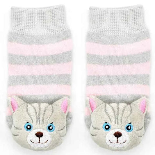 Gray Cat Boogie Toes Rattle Socks