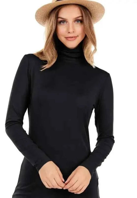 Long Brushed Sleeve Solid Top