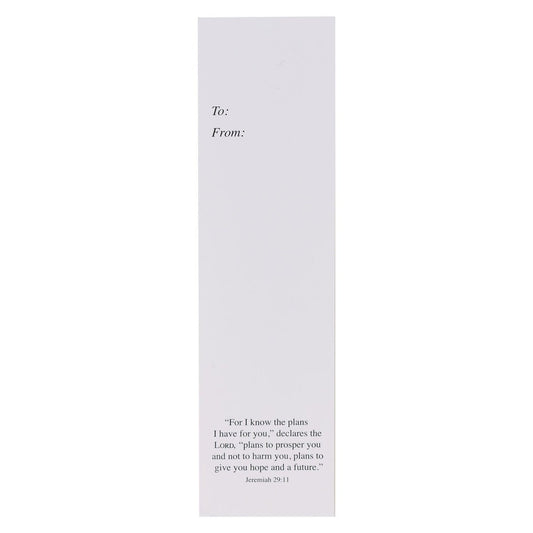 I Know the Plans Peach Floral Sunday School/Teacher Bookmark Set - Jeremiah 29:11 | Bookmarks | 2