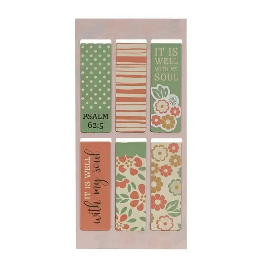 It Is Well With My Soul Magnetic Bookmark Set - Magnetic Bookmarks decorative bookmark set