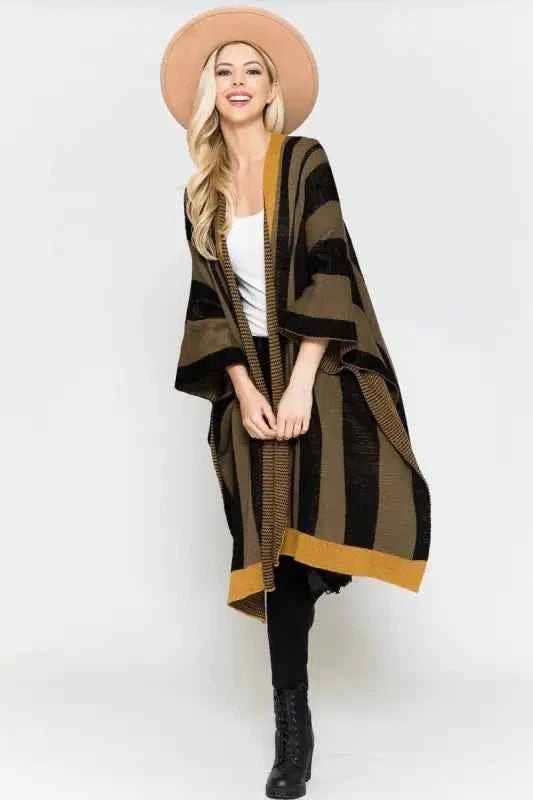 Justin & Taylor Striped Kimono for Women - Stylish Comfort