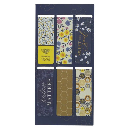Kind Words are Like Honey Magnetic Bookmark Set - Proverbs 16:24 - Magnetic Bookmarks