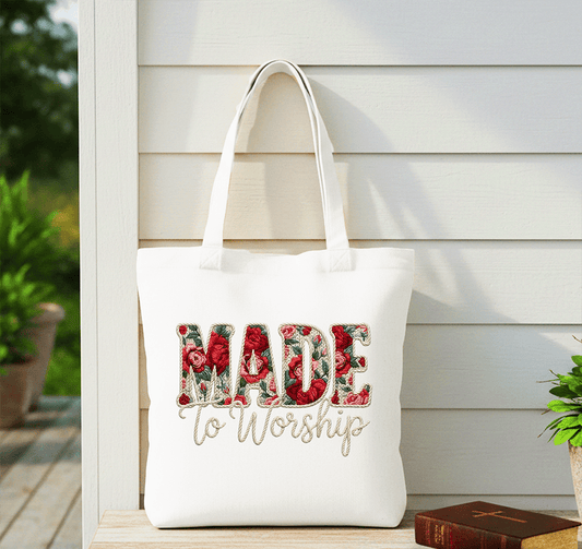 Made to Worship Christian Tote Bag | Bags | 2