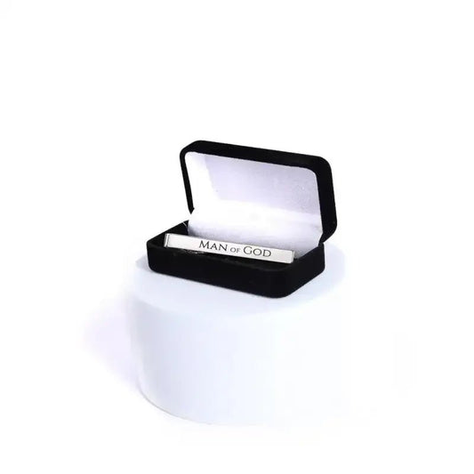Man of God Silver Tie Bar - Tie Bars