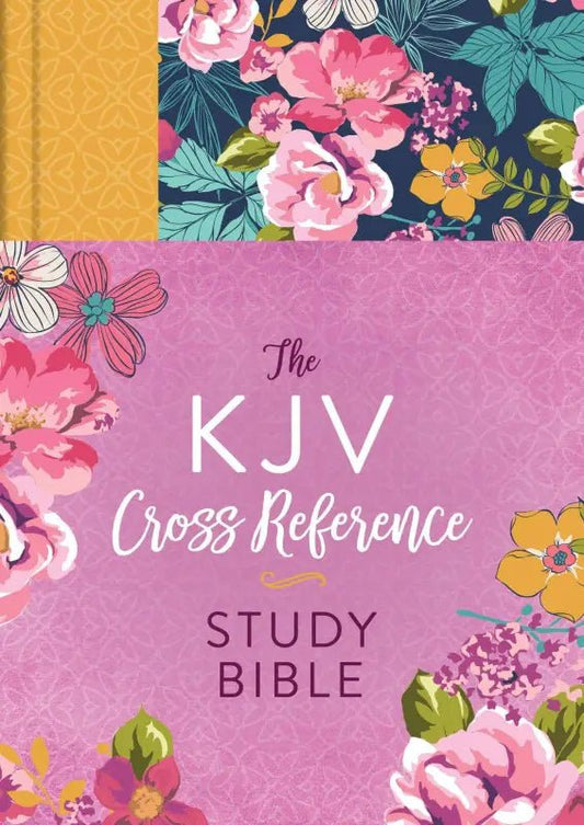 Marmalade Blossoms KJV Cross Reference Study Bible - Bibles floral kjv study bible