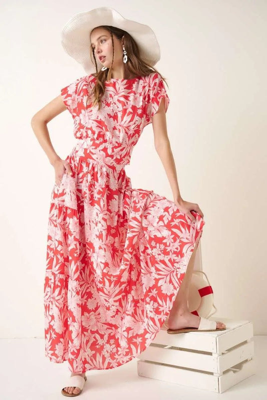 Mittoshop Tropical Print Top and Skirt Set | | 2