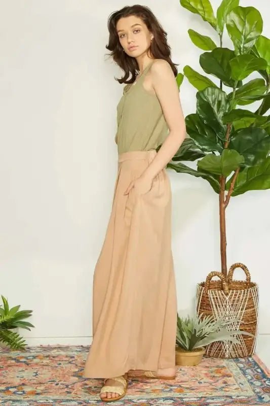 Mittoshop Wrap Pleating Detail Wide Leg Pants - Wide Leg Pants