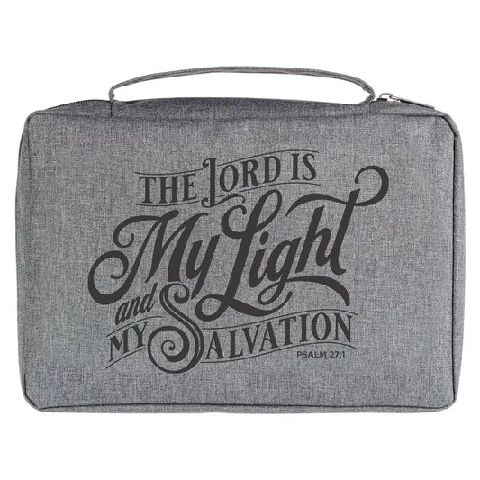 My Light and Salvation Gray Value Bible Cover - Large - Bible Covers