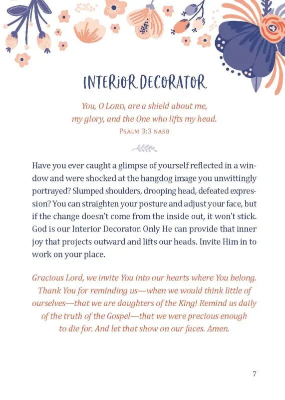 Nevertheless She Hoped Daily Devotional for Women Rooted in Psalm 25:5 - Devotionals inspirational page floral accents