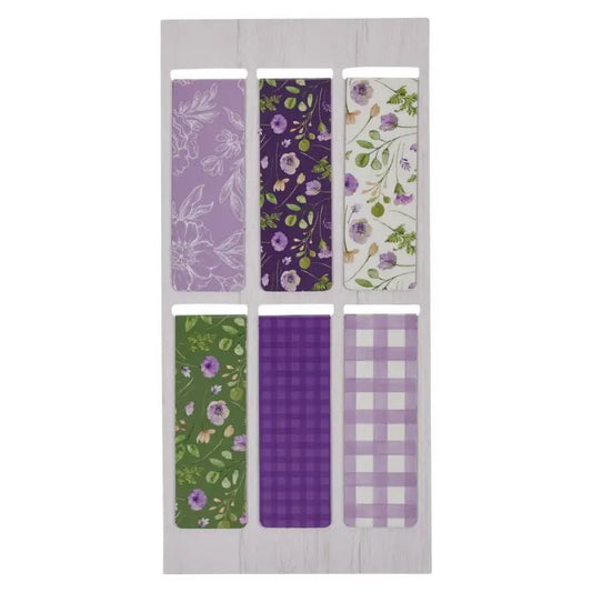 New Mercies Purple and Green Magnetic Bookmark Set - Magnetic Bookmarks