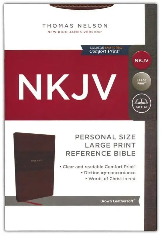NKJV Large Print Personal Size Reference Bible – Leathersoft Cover - Bibles