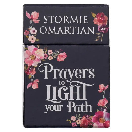 Prayers To Light Your Path - Box of Blessings Christian Prayer Cards - Box of Blessings prayer card box