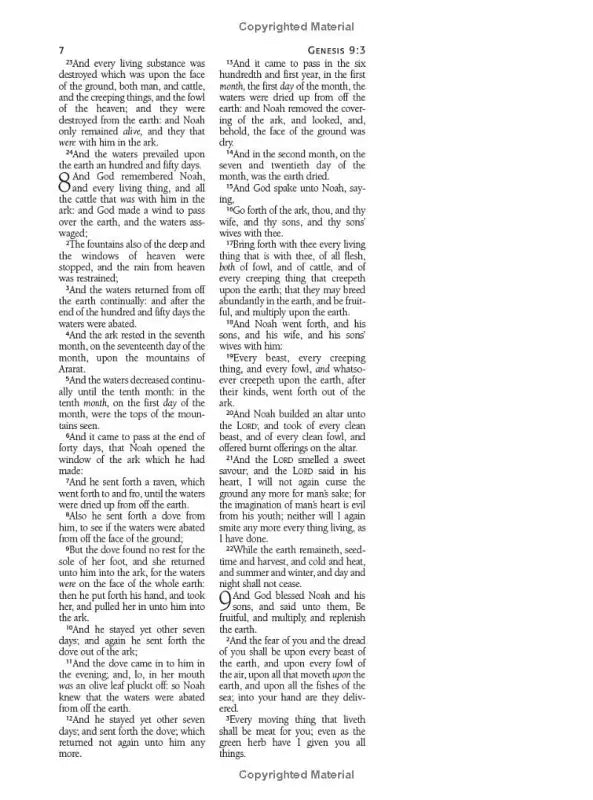 Psalm 103 KJV Bible Personal Reflections Edition - Bibles biblical text page