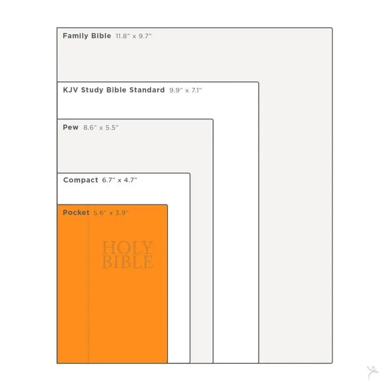 Purple Faux Leather King James Version Mini Pocket Bible - Bibles