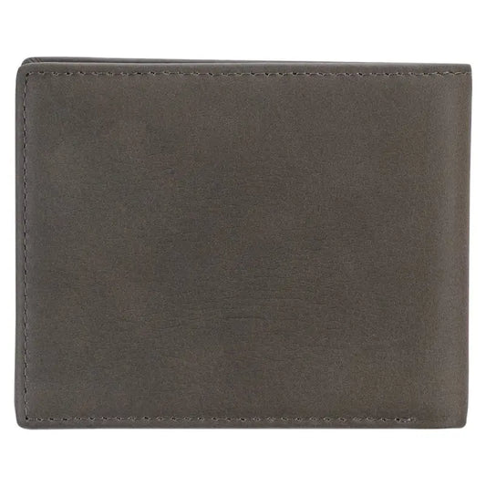 Salt Of The Earth Gray Genuine Leather Wallet - Mens Wallets