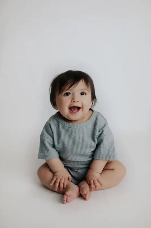 Santorini Waffle Set by Three Little Tots - Toddler Pajamas