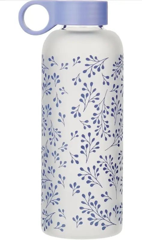 Saved by Grace Lilac Botanical Glass Water Bottle - Water Bottles