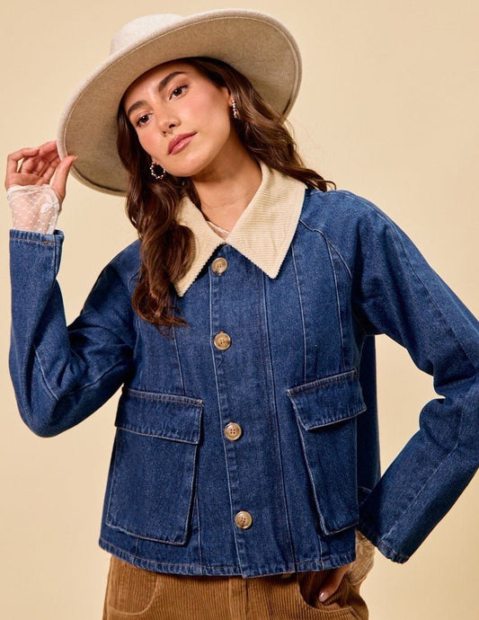 SO ME Zip Up And Buttoned Denim Jacket | Jackets | 2