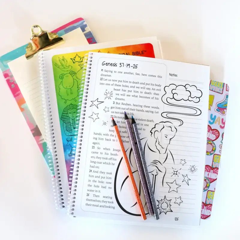 The Book of Genesis - Spiral Bible for Kids - Spiral Bibles colorful school supplies