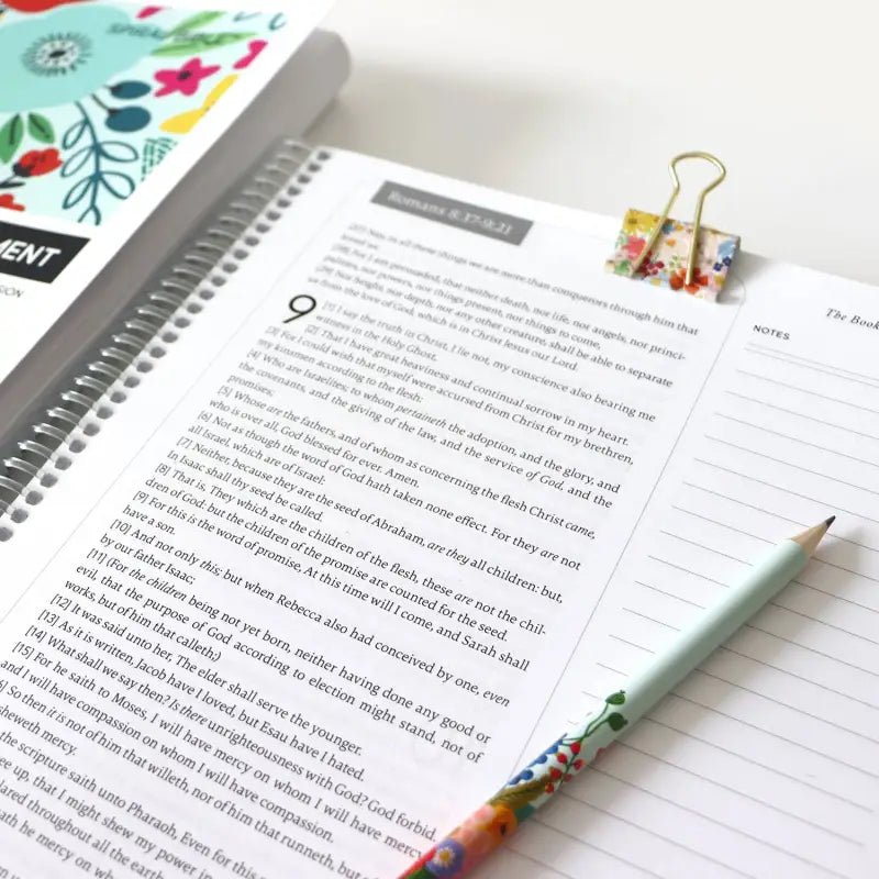 KJV New Testament - Field of Flowers Spiral Bible - Spiral Bibles