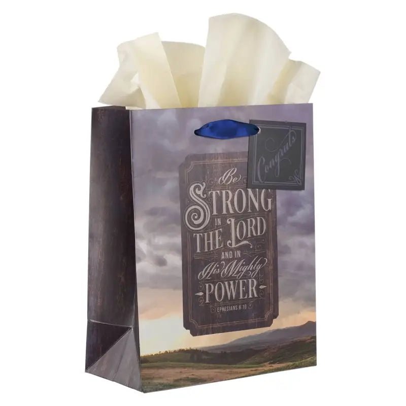 Strong in the Lord New Dawn Medium Gift Bag - Ephesians 6:10 - Gift Bags