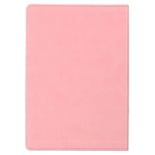 Sunrise Pink Floral Faux Leather NLT Everyday Devotional Bible for Women - Bibles