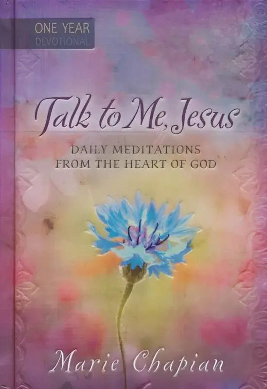 Talk to Me Jesus Devotional Journal - Journals book cover blue flower