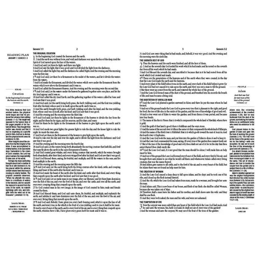 The 1-Minute KJV Study Bible - Bibles text-filled bible page