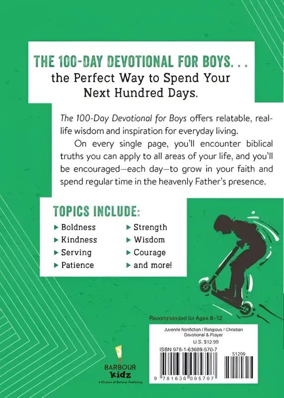 The 100-Day Devotional For Boys - Devotionals cover devotional book boys