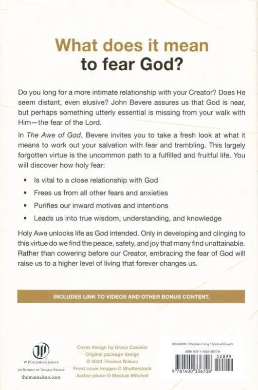 The Awe of God - Devotionals