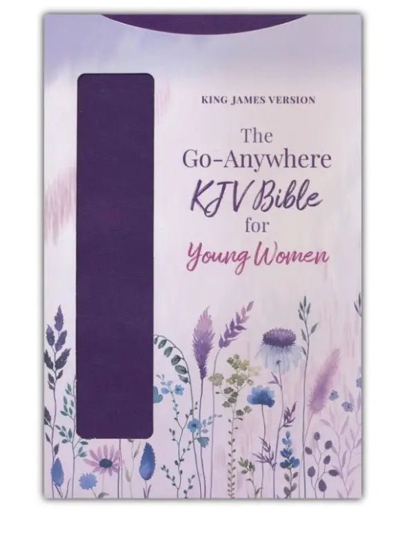 The Plum Patch Go-Anywhere KJV Bible for Young Women - Bibles purple floral james version bible