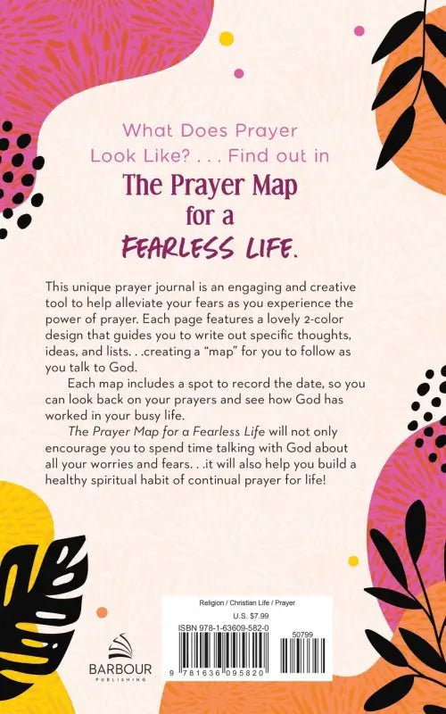 The Prayer Map for a Fearless Life - Journals prayer journal cover